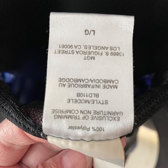 In Bloom by Jonquil Woman’s Silky Lacey Blue Floral Slip Babydoll Size L - Picture 8 of 11